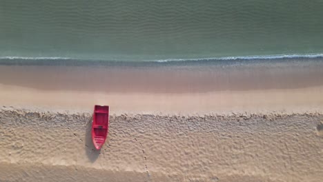 Boat-On-Empty-Beach-After-Coronavirus