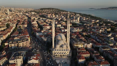 Aerial-View-City-Mosque-Muslim