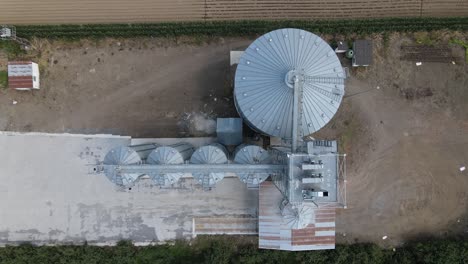 Farm-Silo-Luftdrohne