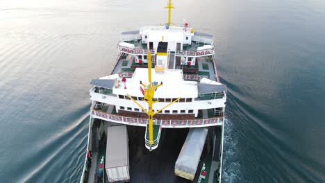 Aerial-View-Ferryboat-Traveling