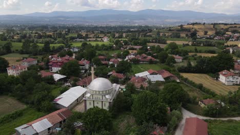 Aerial-Village-Muslim-Mosque