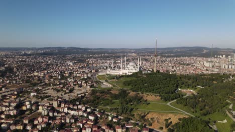 Mezquita-Musulmana-Islámica-Turca-Moderna-De-Estilo-Histórico-Otomano