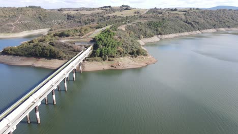 Staudamm-Kanal-Wasser-Drohne