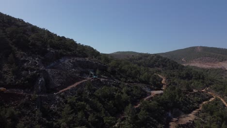 Excavation-Machine-Working-In-The-Forest