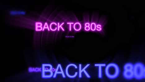Motion-of-neon-text-Back-to-80s-in-dark-background