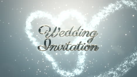 Animation-white-hearts-of-love-with-glitters-and-closeup-Wedding-Invitation-text