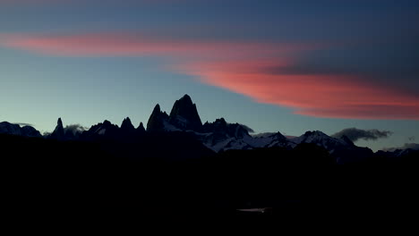 Argentinien-Eine-Wolke-Nach-Sonnenuntergang-über-Fitz-Roy