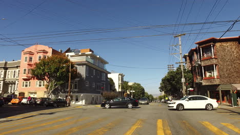 San-Francisco-Kalifornien-Straßen-Und-Motorräder