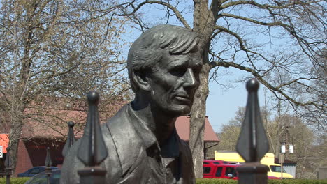 Illinois-Vandalia-Lincoln-Gesicht-Statue