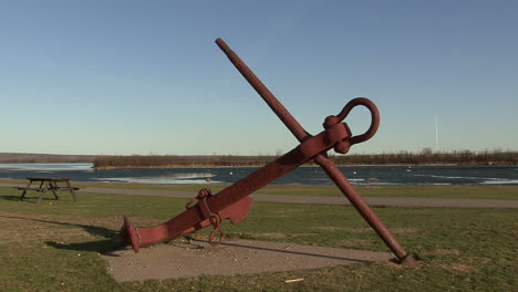Michigan-Sault-Ste-Marie-anchor-in-park
