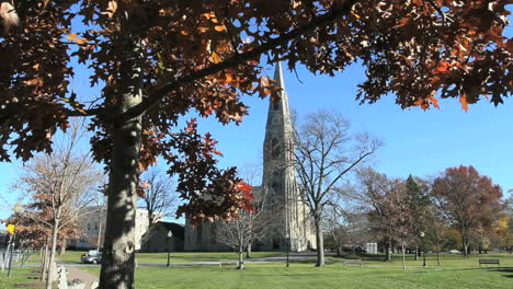 Goshen-New-York-church-and-leaves