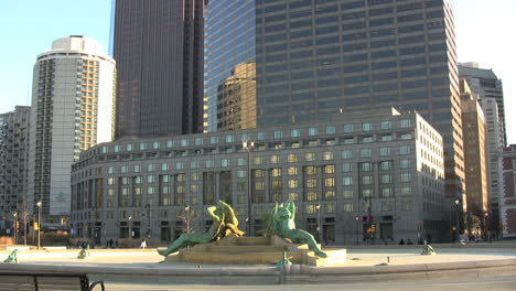 Philadelphia-Pennsylvania-high-rise-and-fountain
