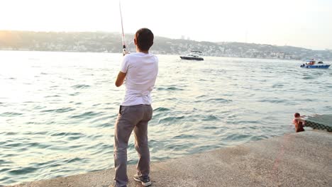 The fisherman preparing the fishing rod, 1920x1080 24831025 Stock Video at  Vecteezy