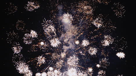 Festliches-Feuerwerk-Am-Nachthimmel