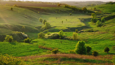 A-Beautiful-Landscape-With-Valleys-And-Hills-Covered-With-Lush-Greenery