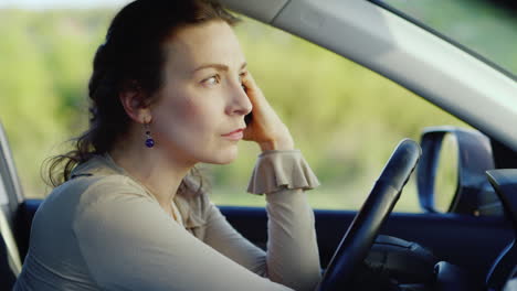Portrait-Of-Caucasian-Woman-Crying-In-Car-2