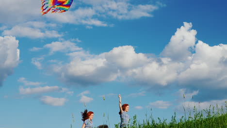 Carefree-Children-Play-With-A-Kite-2