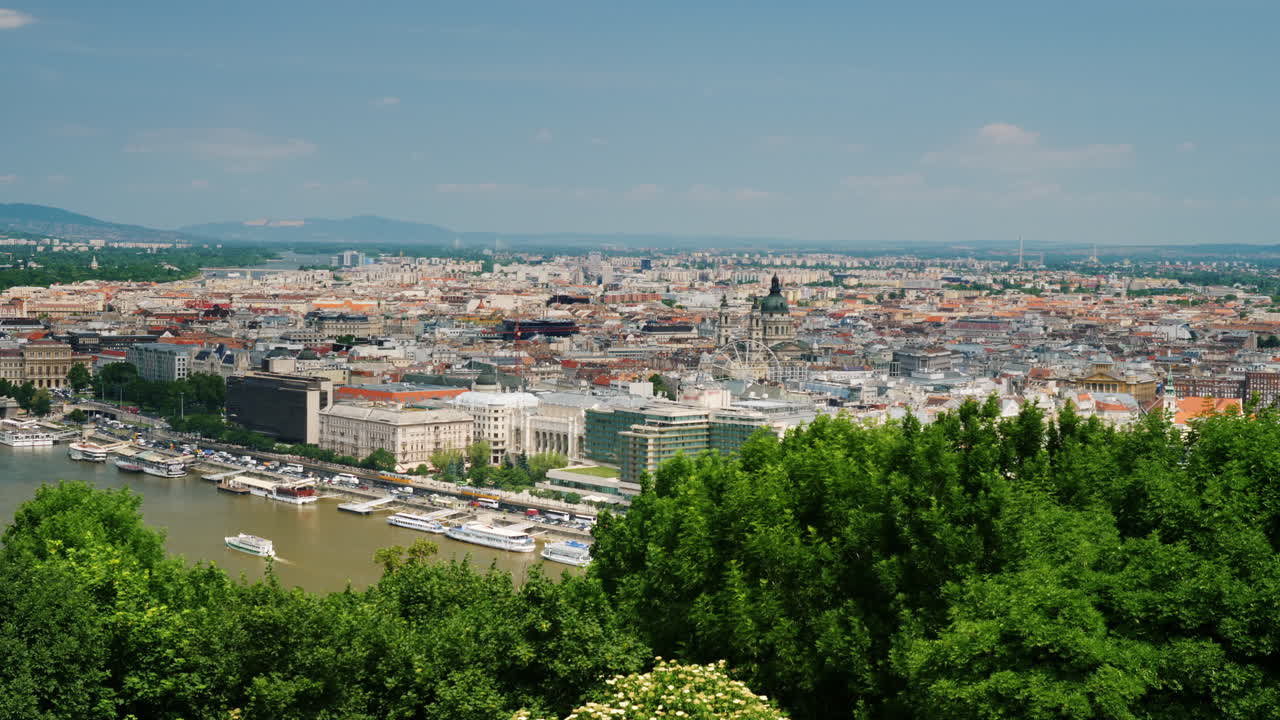 Premium stock video - Panorama of the city of budapest hungary 2