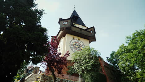 The-Famous-Old-Clock-Tower-In-The-City-Of-Graz-Austria