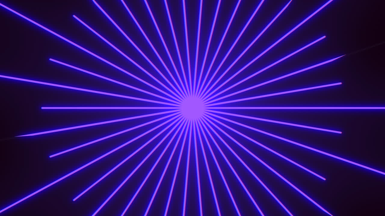 Premium stock video Neon purple led light geometric lines