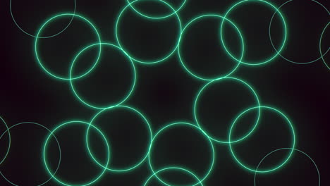 Abstract-neon-and-laser-green-circles-pattern