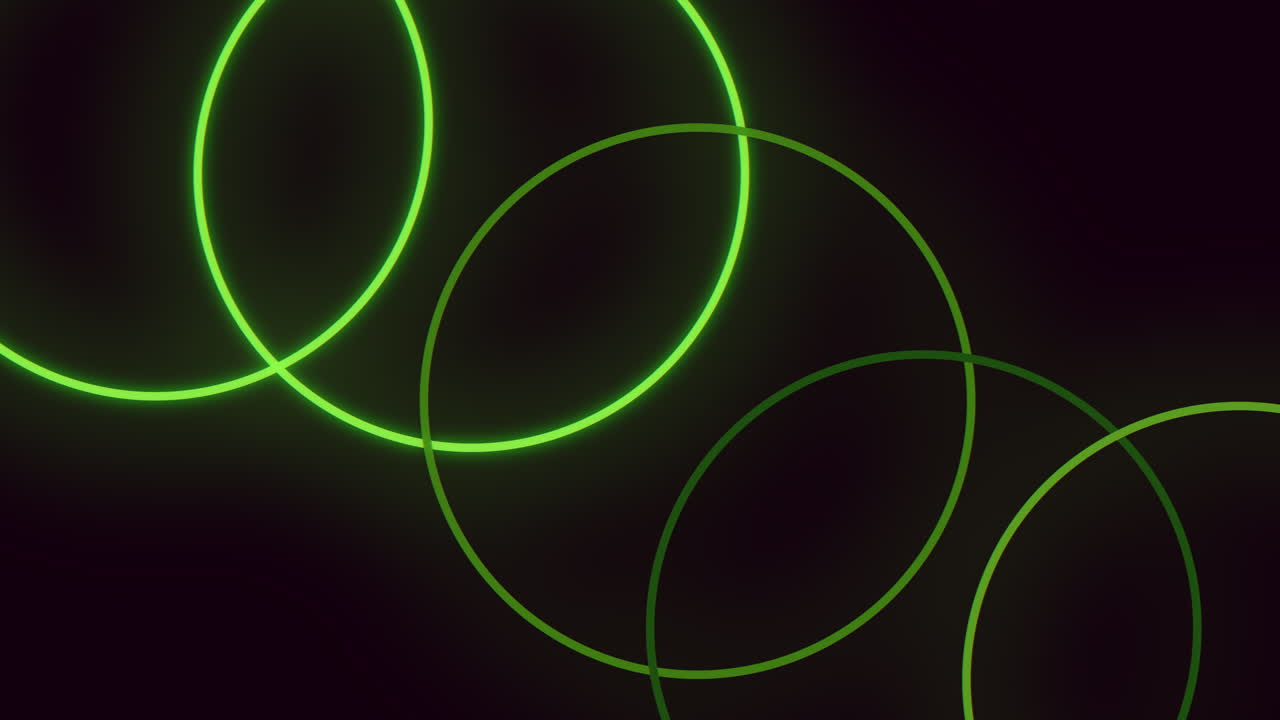 Premium stock video - Green led circles pattern
