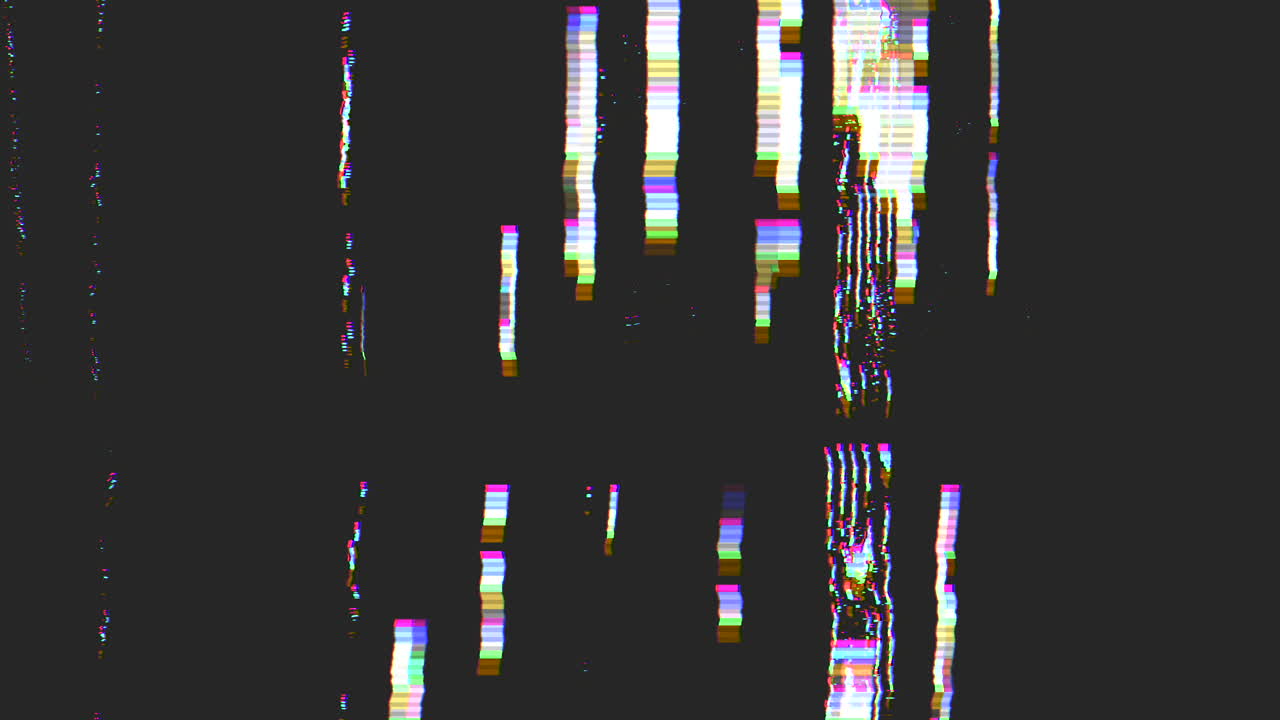 Premium stock video Glitch and noise television defects with artifacts