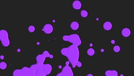 Purple-liquid-and-splashes-spots-on-black-gradient