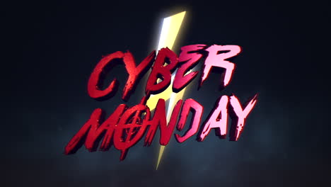 Cyber-Monday-with-thunderbolts-in-80s-style