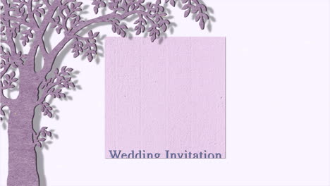 Wedding-Invitation-with-cartoon-tree-and-frame