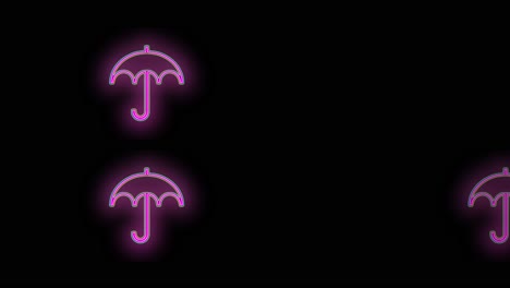 Neon-umbrella-pattern-with-purple-color