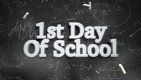 1st-Day-Of-School-on-blackboard-with-mathematics-formula